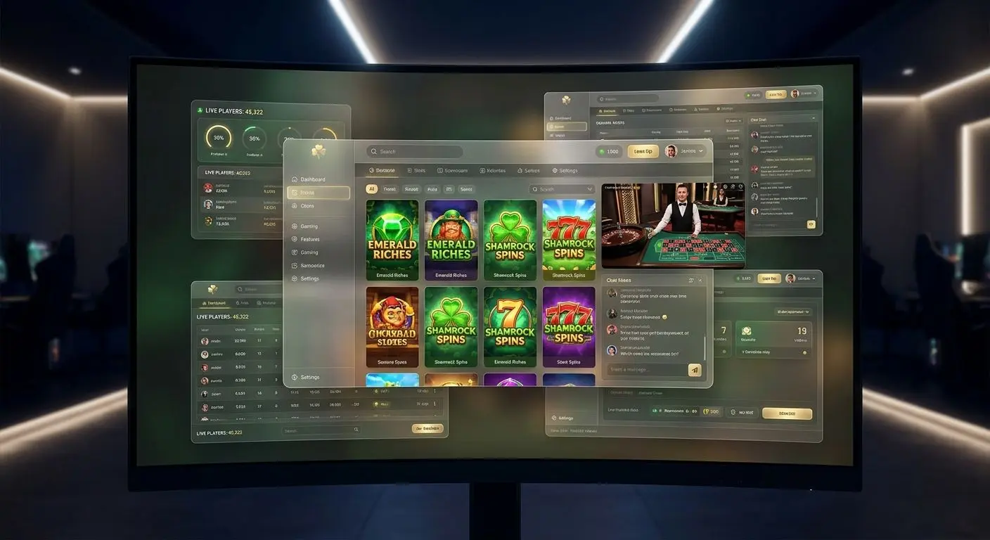 PlayOJO lobby overview Online gaming lobby with slot and live table interface for Irish users